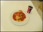 Lasagna and Coke Lunch at Dachau