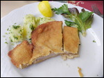 Weinerschnitzel on the Boat For Lunch