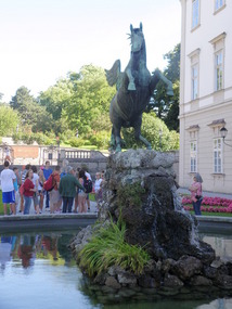 Fountain on Side of Mirabell Gardens