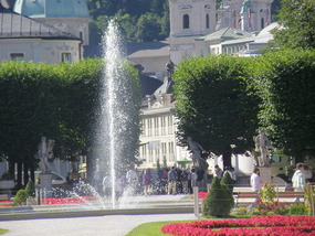 Large Fountain in Back of Mirabell Palace