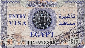 Example of a Egyptian Visa