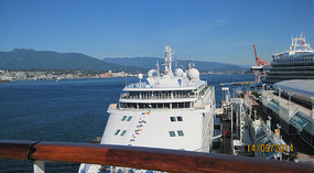 On the pier