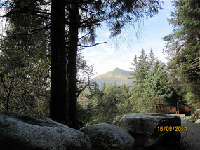 Divine walk in the hills