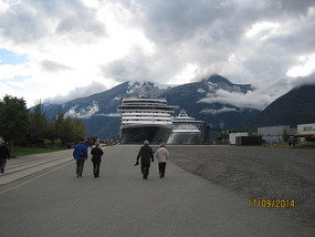 On the way back to the ship