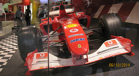 Ferrari store complete with F1 car in the window