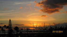 The view at right of us - overlooks the yacht club