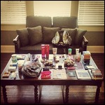 A girl's necessities for a 12-day adventure...