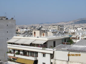 View from our penthouse apartment