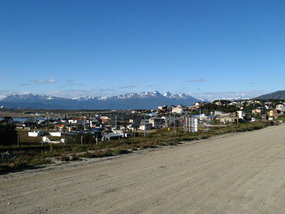Ushuaia vom Land aus