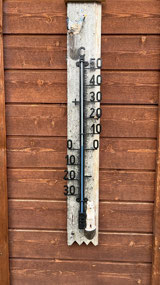 Just above freezing at 9 a.m.