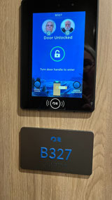 Door unlocks for us as we approach