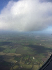 Ireland from the plane
