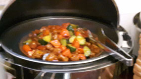 Sweet and Sour Chicken for breakfast