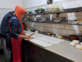 Making our beef pancake