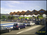 Mautstation vor Girona