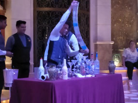 Chris pouring his 9 martinis