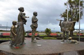 Monument of Germans driving