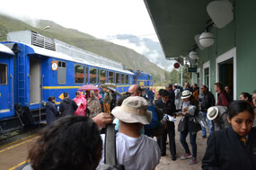 At Ollantaytambo station