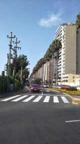 Street view near our hotel in Lima