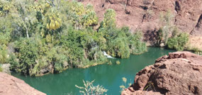 Looking down at Indarrie gorge