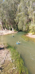 The Gregory River behind our van