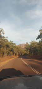 Coming back to Jabiru from Cahills Crossing