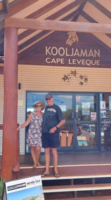 Us at the entrance to Kooljaman