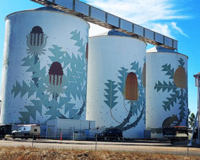 The silos at Ravensthorpe