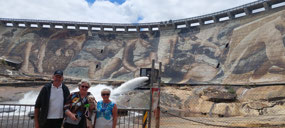 Us with Cyndy at Wellington Dam