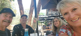 Out for lunch with Scott and Charmaine