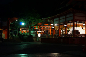 The temple grounds were peaceful but kinda eerie