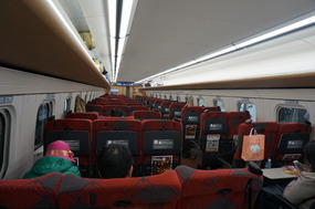 The incredibly comfortable Hakutaka shinkansen