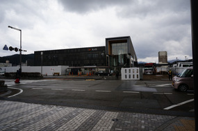 Takayama station in the midst of its modernisation