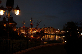 Disney Sea at night is stunning