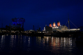 Boat cruise view of Tower of Terror & SS Columbia
