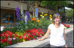 Outside our hotel Banff