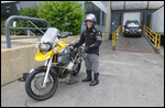 Not a cool look for a RTW biker
