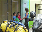 Kids selling raffier dolls