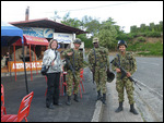 Soldiers looking after the airport