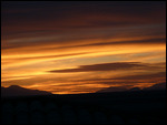 Sunset over Uyuni