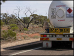 Road train not stopping
