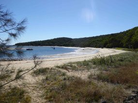The beach at 1770 - busy isn't it?