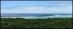 panorama of Aitutaki from the top of the mountain
