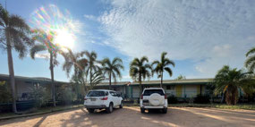 Brolga Palms Motel out the back of The Purple Pub