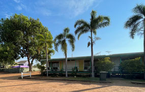 Brolga Palms Motel out the back of The Purple Pub