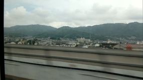 on board Sinkansen Hikari to Hiroshima