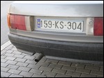 Kosovo License Plate