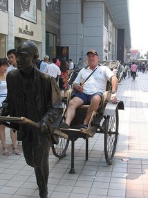 Riding the rickshaw