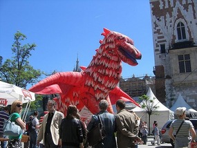 A dragon on parade