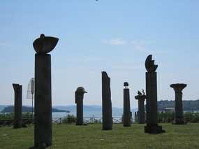 Sculpture park at our lunch stop